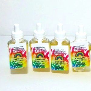 Bath & Body Works Rainbow Confetti Wallflowers Fragrance Refill Bulbs x 4